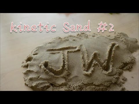 ASMR Kinetic Sand 2! Sand toys, drawing with hands and a pen