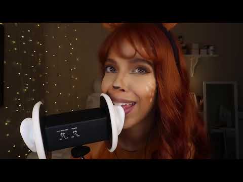 ASMR | Reindeer Licks Your Ears (Ear Eating and Mouth Sounds)