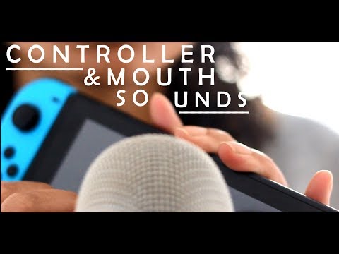 ASMR controller & mouth sounds // no talking // tapping // scratching