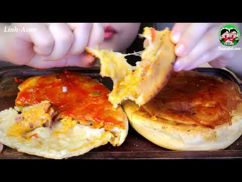 ASMR EATING PIZZA EATING SOUNDS | LINH-ASMR