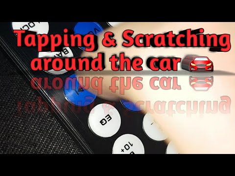 ASMR || Tapping & Scratching on Objects around the car 🚘