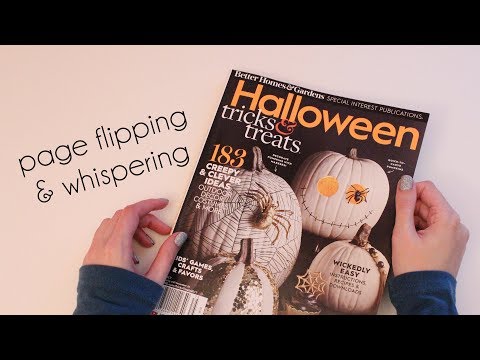 Flip Through Halloween Special; Better Homes and Gardens (ASMR whisper & page flipping)