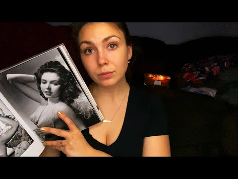 ASMR- MINDLESS RELAXATION🕯📚😴 (woodwick candle, tapping, page flipping, whispering)