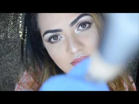 ASMR Latex Gloves Sounds, Hand Movements, Brushing and Soft whispering