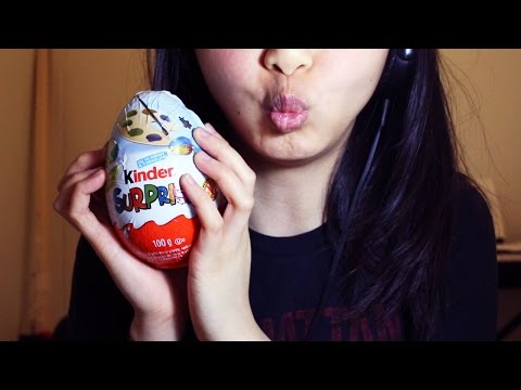 ASMR Assembling & Playing with a Kinder Surprise Toy (Includes Eating Chocolate Sounds)