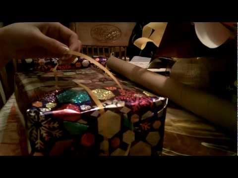 #75 ASMR Wrapping Another Present (Crinkling, Cutting, Tape Etc)
