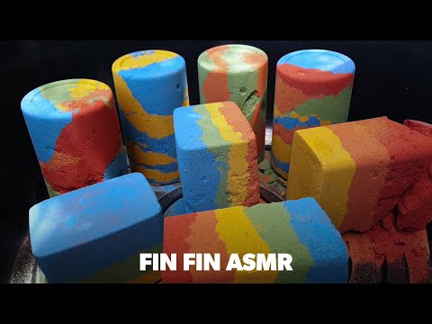 🌈ASMR Satisfying Soft Colorful Sand Crumble #381
