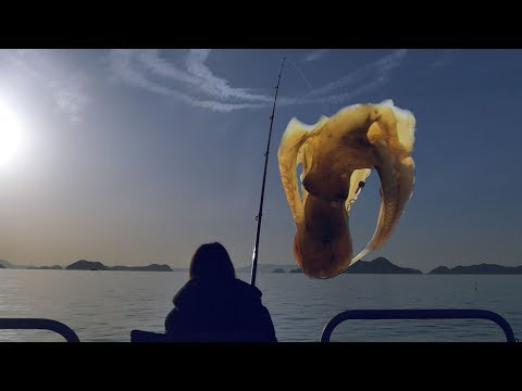 여수 바다, 쭈꾸미 낚시 & 튀김, 라면 먹는 소리｜ASMR｜Catching Webfoot Octopus & Fries, Ramen Eating sound