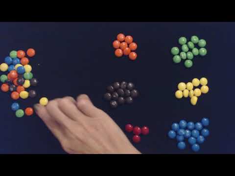 ASMR Crinkle / Cutting / Counting M&M Packets (Soft Spoken)