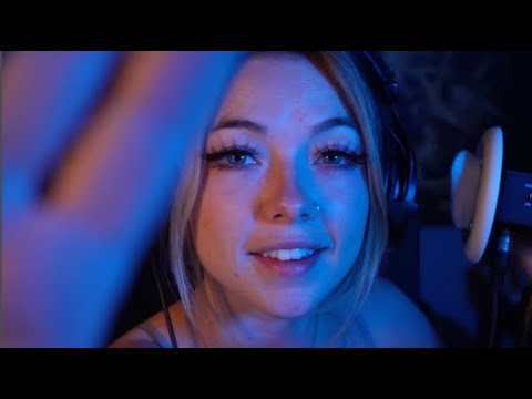 Soft Spoken and Whispered 'Goodnight' with Lens Covering ASMR (With Rain and Thunder)