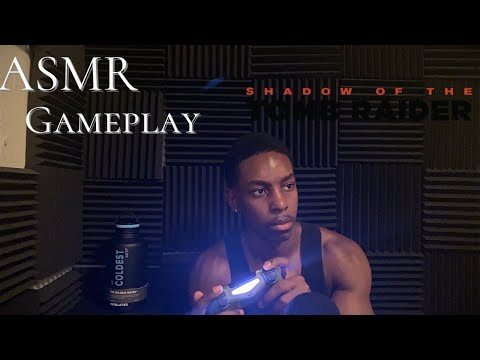 [ASMR] Tomb raider Gameplay // relaxing controller clicking // rambling