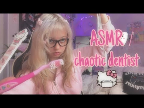 ASMR chaotic dentist roleplay!🦷 (fast and aggressive)