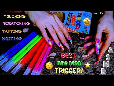😍 My Super new Best TRIGGER in MULTICOLOR NEON theme! 💙💖💛💚🎧 Binaural ASMR ✶ Extremely Relaxing!!! 😎