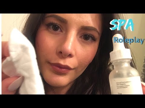 ASMR Spa Facial Roleplay (Personal Attention, Lotion, Tapping)
