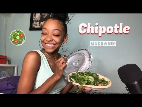 ASMR | CHIPOTLE MUKBANG (Crunchy salad 🥗, ChitChat )