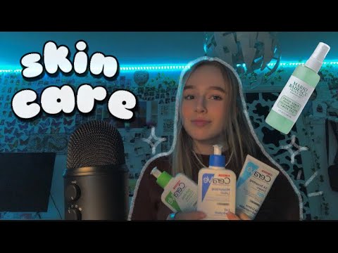 ASMR skincare | tapping on my skincare products