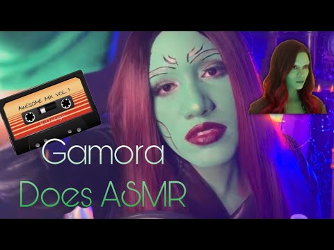 ASMR | Gamora Does Your Make-Up | YOU are Nebula 💙 | face brushing + soft whispers