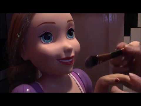 Relaxing Asmr - Washing Doll's Hair and Applying Make up - Viewers Request