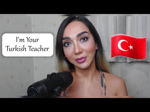 Türkçe ASMR , I'm your Turkish teacher (turkce konuştum ) #asmr #turkish #teacher