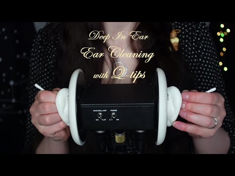 Deep Brain melting Ear cleaning with Q-tips - intense and relaxing - ASMR