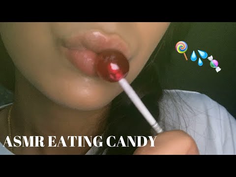 ASMR Eating Candy & Lollipop