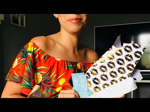 ASMR Paper sorting, cutting, and box ripping PART 2