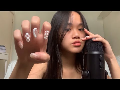 TRYING ASMR WITH ACRYLIC NAILS 💅🏻