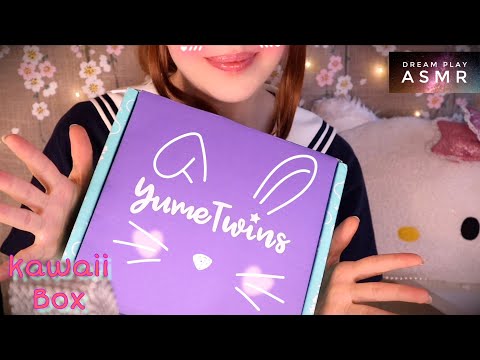 12 ★ASMR★ tingly kawaii Box Unboxing Yume Twins | Dream Play ASMR