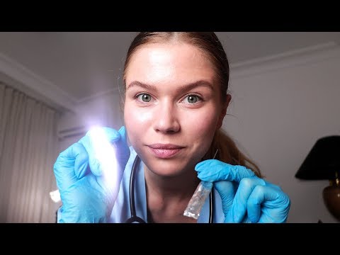 [ASMR] Night Nurse Liza Treats Your Fever.  Medical RP, Personal Attention