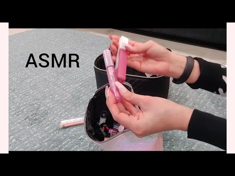ASMR: Make up bag and makeup (rummaging sounds)