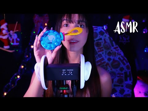 ASMR - Qual o seu gatilho preferido no 3Dio? | PINCEL, CHOCALHO, TAPPING  E SCRATCH