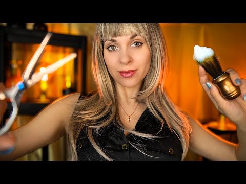 [ASMR] 3h Haircut and Rain, ROLEPLAY for sleep, Personal Attention, Oil massage