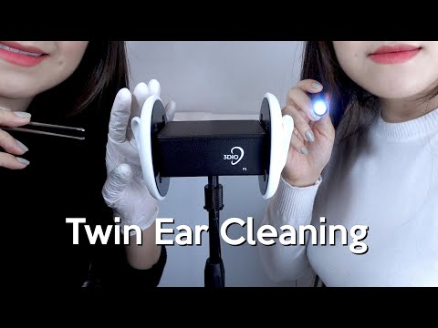 ASMR Twin Ear Cleaning No Talking | Will Make You Tingle 100%