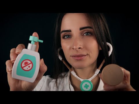 ASMR Medical Roleplay: Doctor examines you, but with wooden props (Doctor's Checkup ASMR)