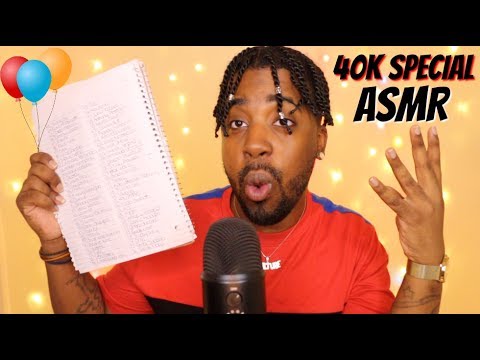 ASMR | Shouting Out 150+ Of My Subscribers 🎈 | 40K SPECIAL!! (Tapping, Repeating..) ~