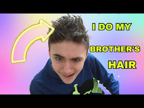 DOING MY BROTHER'S HAIR FOR THE FIRST TIME *extreme fail*