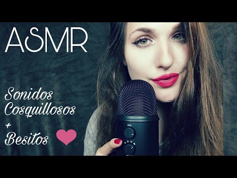 ASMR Español || Sonidos cosquillosos para DORMIR si o si + besitos.