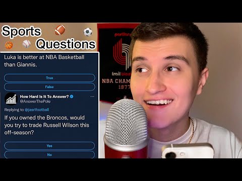 [ASMR] Asking You Sports Questions 🏀🏈⚽️⚾️