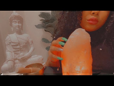 ASMR INTENSE TINGLES | AGGRESSIVE SALT LAMP SCRATCHING AND FAST TAPPING💨 No Talking