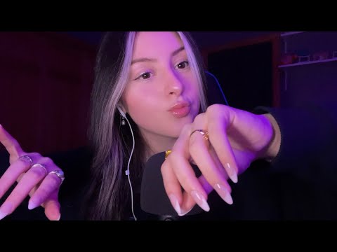 ASMR CLASSIC FAST MOUTH SOUNDS & HAND MOVEMENTS (i attempt spit painting lol)