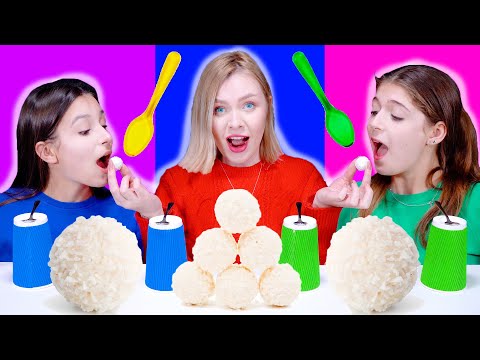 ASMR Most Popular Food Challenge (Candy Spoon, Ping Pong, Money Party) | Eating Sounds LiLiBu