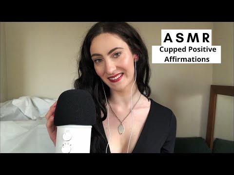 ASMR Cupped Whispering, Positive Affirmations with Mic Scratching