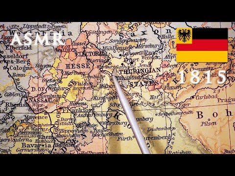ASMR Map of German Confederation 1815 | Pointer Tracing