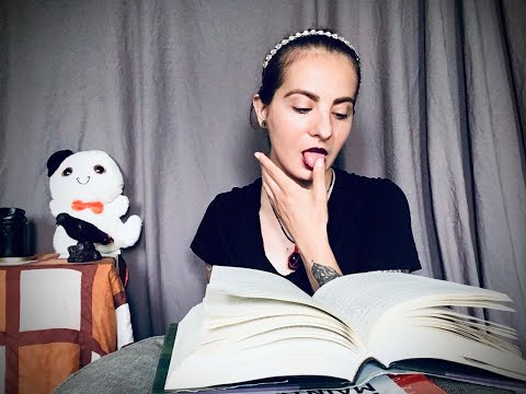 ASMR || Finger Licking & Page Flipping (Whispered Spooky Story)
