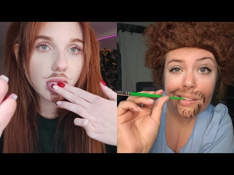 ASMR | Spit Painting | Bob Ross and His Weird Apprentice ft @mamakelboasmr 🎨🖌️