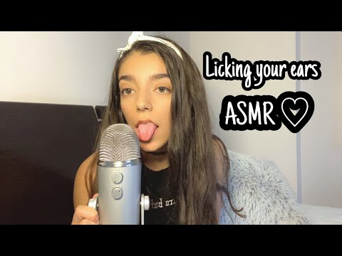 ASMR | LICKING YOUR EARS & TONGUE FLUTTERING (Watch this video to relax!) 💕
