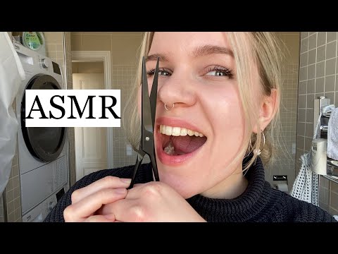 ASMR casually cutting all YOUR hair off *roleplay* 🥲 (whispered haircut, hair brushing, hair play)