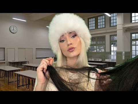 ASMR Eastern European Exchange Student Plays With Your Hair in Class (Accent, Roleplay)