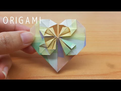 Origami heart shaped Give your loved ones this Valentine's Day ep.4