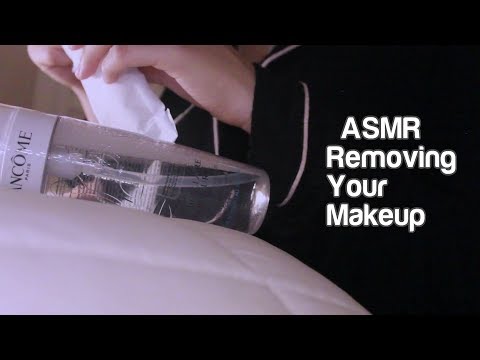 🎶 Removing Your Makeup as You Fall Asleep 😴 (Whispering, Tapping, Music)